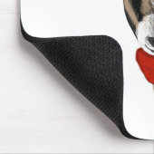 Tapis De Souris Chèvre mignonne utilisant une écharpe (Coin)