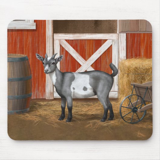 Tapis De Souris Chèvre tachetée gris mou (Devant)