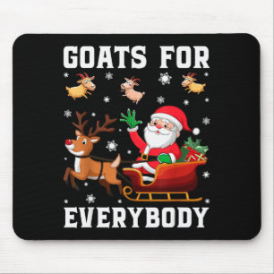 Tapis De Souris Chèvres pour tout le monde Santa traîneau drôle de