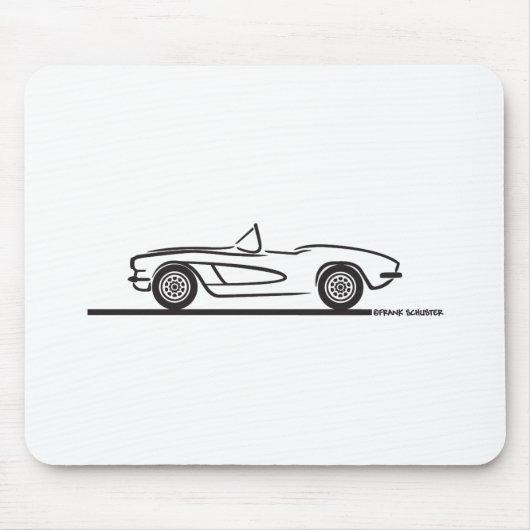 Tapis De Souris Chevrolet Corvette 1961 (Devant)