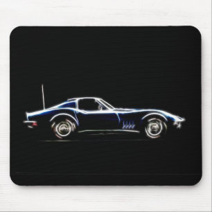 Tapis De Souris Chevrolet Corvette 1968 Mousepad