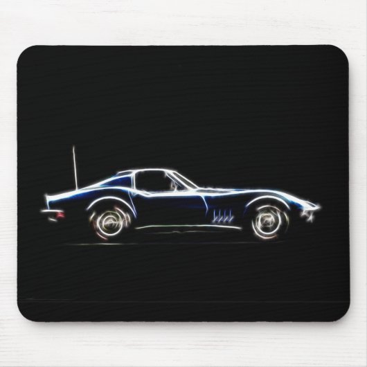 Tapis De Souris Chevrolet Corvette 1968 Mousepad (Devant)
