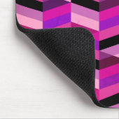 Tapis De Souris Chevron Abstrait/Herringbone | Purples et violets (Coin)