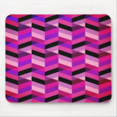 Tapis De Souris Chevron Abstrait/Herringbone | Purples et violets (Devant)