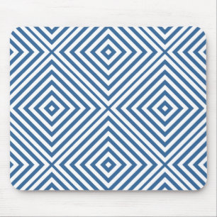 Tapis De Souris Chevron Azur Diamant