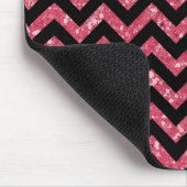 Tapis De Souris Chevron Parties scintillant Look Mousepad (Coin)