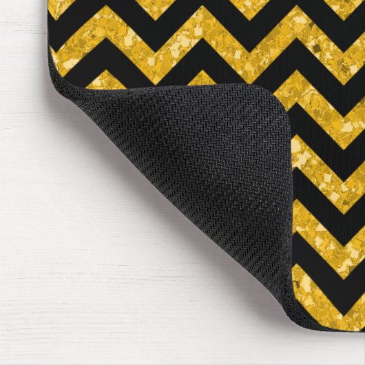 Tapis De Souris Chevron Parties scintillant Look Mousepad (Coin)