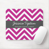 Tapis De Souris Chevron pourpre Mousepad | TBM (Avec souris)
