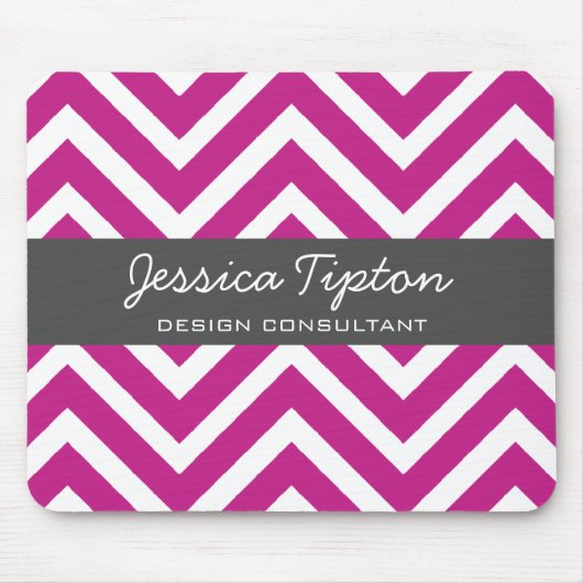 Tapis De Souris Chevron pourpre Mousepad | TBM (Devant)