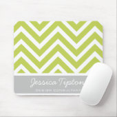 Tapis De Souris Chevron vert Mousepad | TBM (Avec souris)