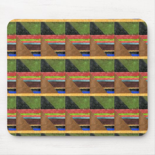 Tapis De Souris "Chevrons" Carrelé Image Abstrait Design Mousepad (Devant)