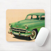 Tapis De Souris Chevy vert des années 1950 (Avec souris)