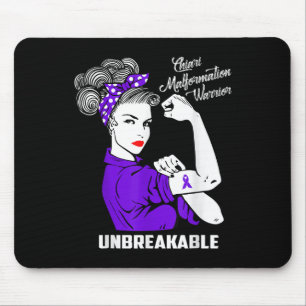 Tapis De Souris Chiari Malformation Guerrier Incassable Chemise Aw