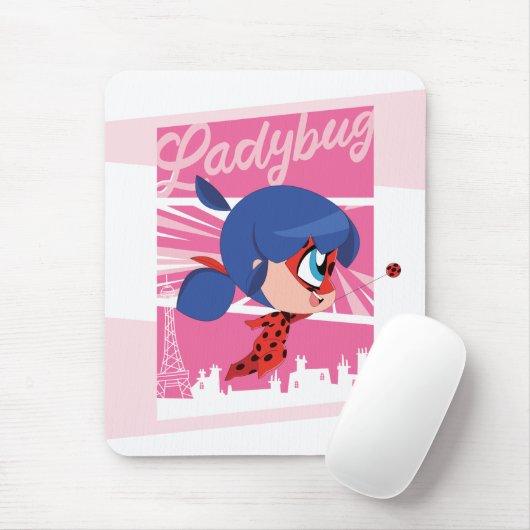 Tapis De Souris Chibi Ladybug à Paris (Avec souris)