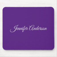 Chic Calligraphie Elégant Royal Purple Personnalis