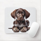 Tapis De Souris Chic Chiot Allemand Shorthair (Avec souris)