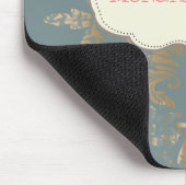 Tapis De Souris Chic Elegant Gold Damask Roses (Coin)