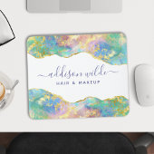 Tapis De Souris Chic Fire Opal Rainbow Gemstone Mouse Pad