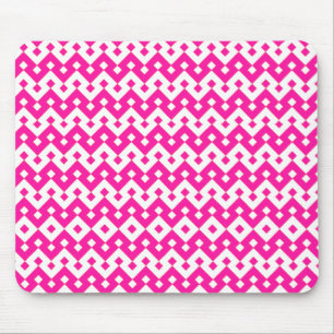 Tapis De Souris Chic Girlie Mousepad, Candy rose géométrique