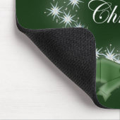 Tapis De Souris Chic Happy Holiday couronne moderne de noël (Coin)