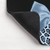 Tapis De Souris Chic Jaguar Imprimer Bleu Clair Bow Nom (Coin)