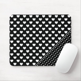 Tapis De Souris Chic Mousepad Noir Et Blanc