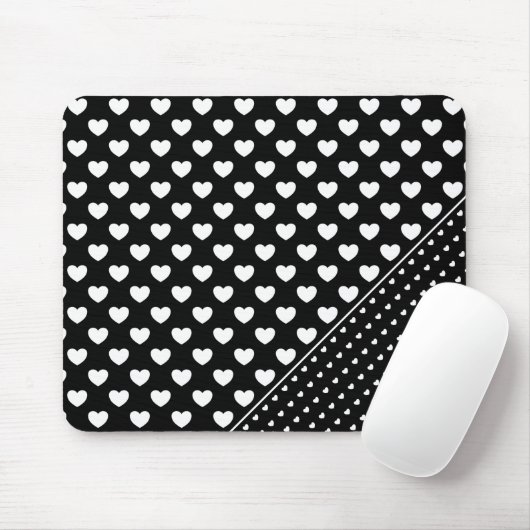 Tapis De Souris Chic Mousepad Noir Et Blanc (Avec souris)