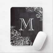 Tapis De Souris chic poule chic chic chalkboard monogramme (Avec souris)