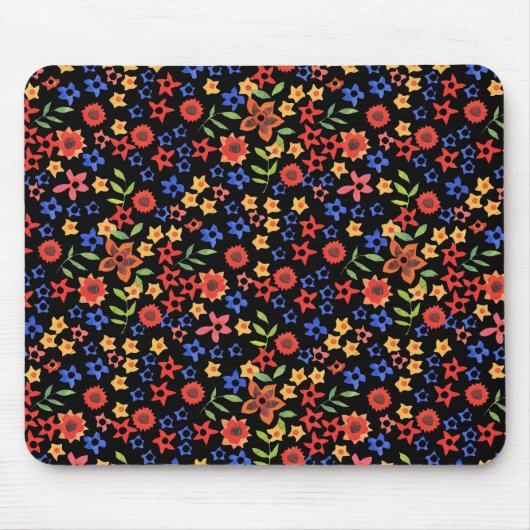 Tapis De Souris Chic Retro Floral Impression personnalisée Mousepa (Devant)