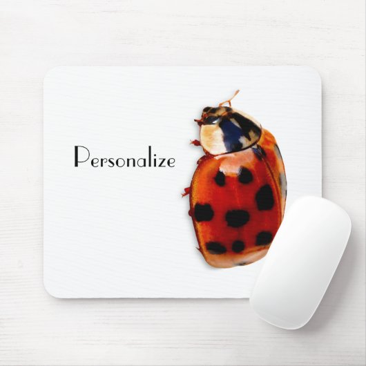 Tapis De Souris Chic Spotted Ladybug Avec Nom (Avec souris)