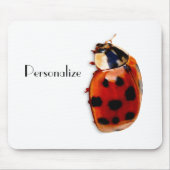 Tapis De Souris Chic Spotted Ladybug Avec Nom (Devant)