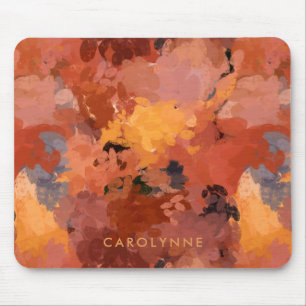 Tapis De Souris Chic tendance terre cuite rouille orange Brown