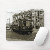TAPIS DE SOURIS CHICAGO 63E ET OCCIDENTALE 1952 TROLLEY ART SEPIA (Avec souris)