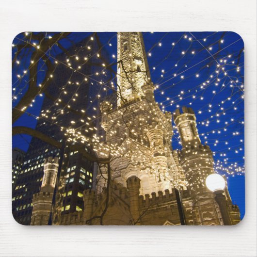 Tapis De Souris Chicago à Noël (Devant)