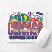 Tapis De Souris Chicago-Confetti (Avec souris)