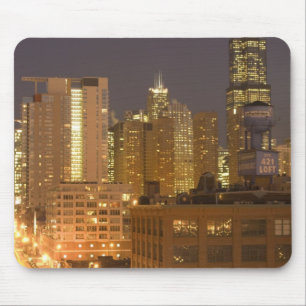 Tapis De Souris Chicago, Illinois, Skyline de West Loop à