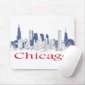Tapis De Souris Chicago-Skyline (Avec souris)