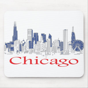 Tapis De Souris Chicago-Skyline