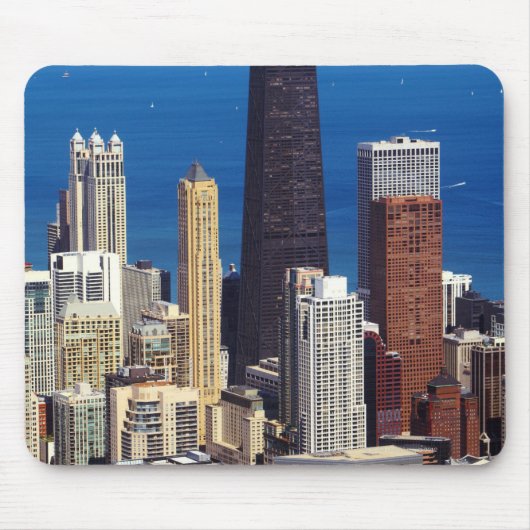 Tapis De Souris Chicago Skyline et points de repère (Devant)