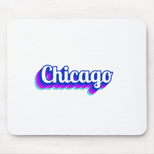 Tapis De Souris Chicago vintage (Devant)