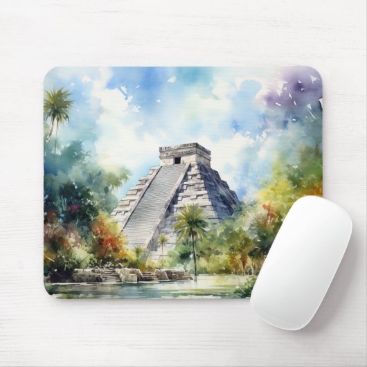 Tapis De Souris Chichen Itza, Mexique. (Avec souris)