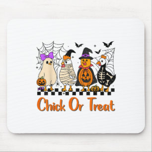 Tapis De Souris Chick De Poulet Ou Traite Drôle Costume Halloween