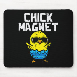 Tapis De Souris Chick Magnet Lunettes de soleil Oeuf mignonne Pâqu