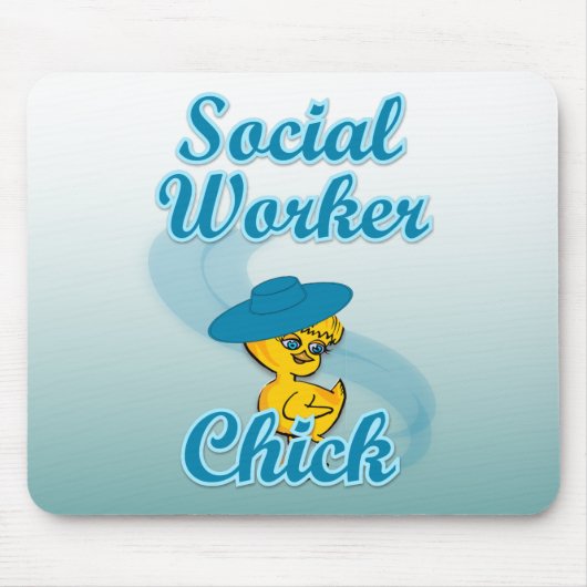 Tapis De Souris Chick ouvrier social #3 (Devant)