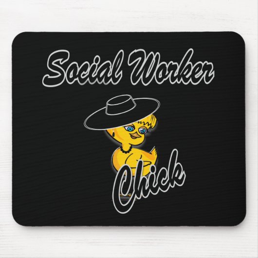 Tapis De Souris Chick ouvrier social #4 (Devant)
