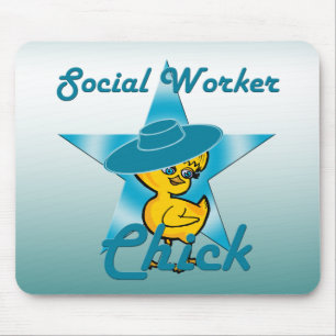 Tapis De Souris Chick ouvrier social #7