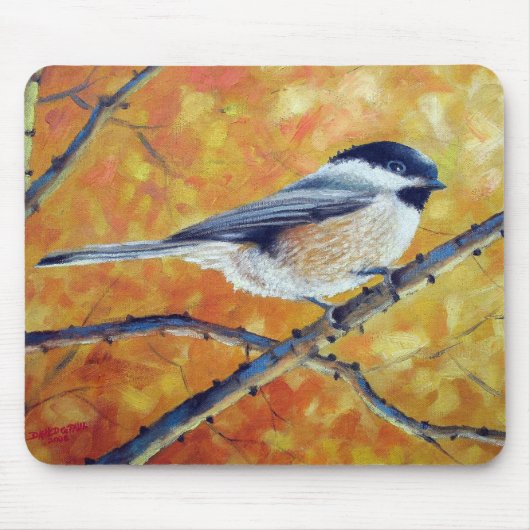 TAPIS DE SOURIS CHICKADEE DE BLACK-CAPPED (Devant)