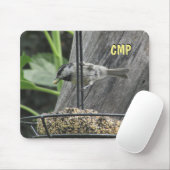 Tapis De Souris Chickadee Manger Sunflower suet (Avec souris)