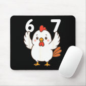 Tapis De Souris Chicken 67 Meme Six Seven Funny Gen Alpha  (Avec souris)