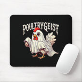Tapis De Souris Chicken Ghost Ultrygeist Funny Halloween Farmer (Avec souris)
